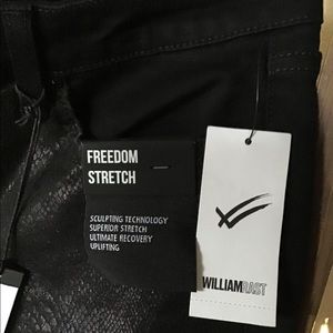 NWT Jeans-William Rast black snakeskin effect